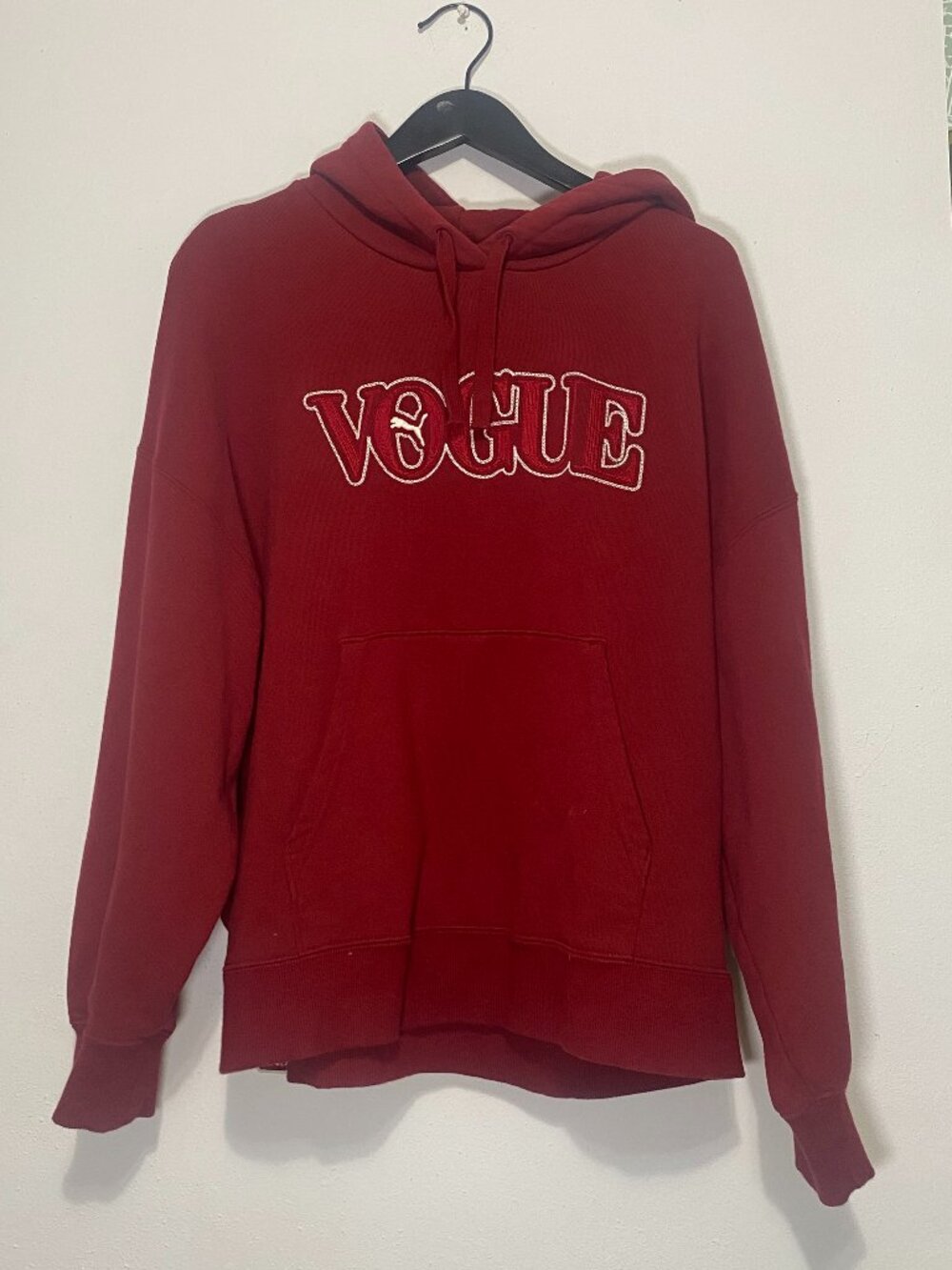 Puma x Vogue 2022 Women's Oversized Burgundy Hoodie M